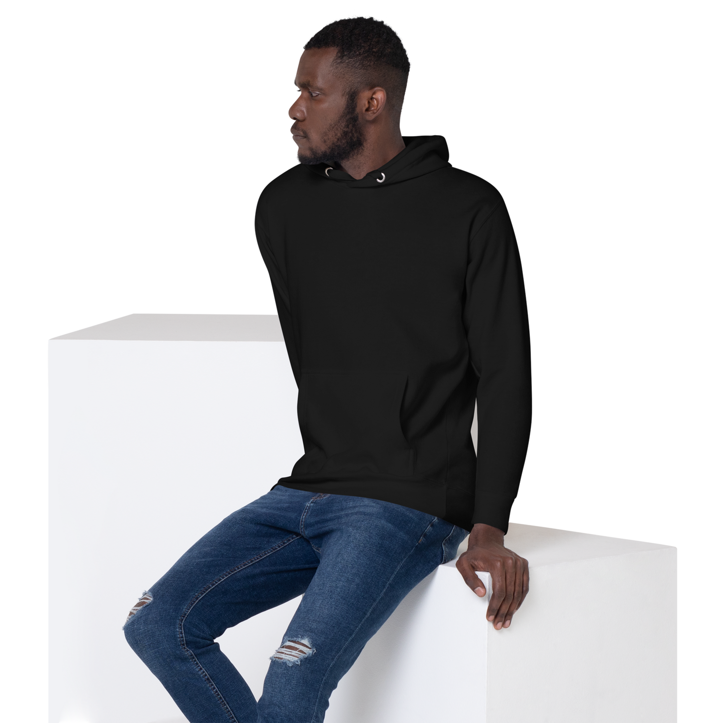 Sweat à Capuche Unisexe noir