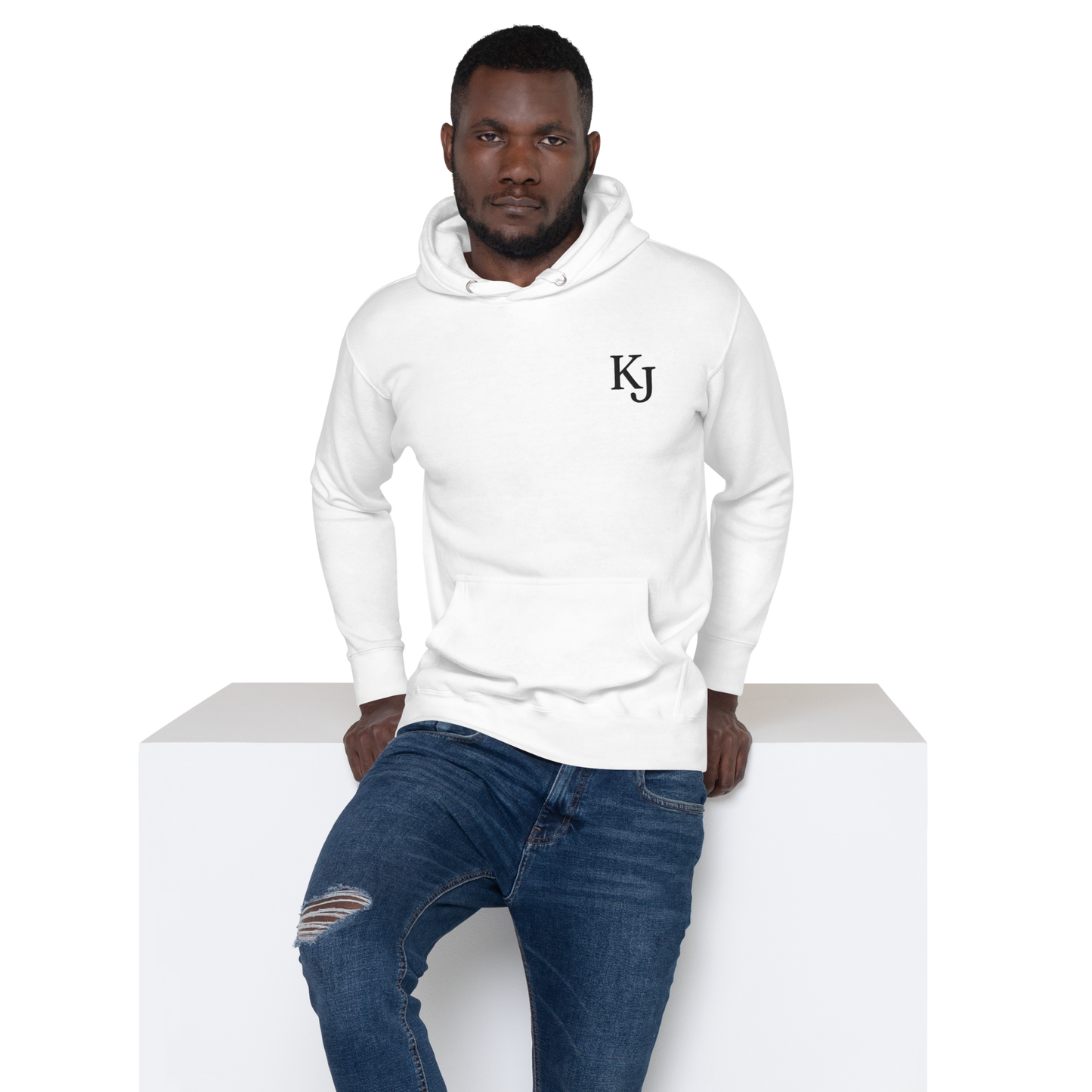 Sweat à Capuche Unisexe blanc